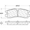 Centric Parts EXT WEAR BRAKE PAD W/HARDWARE 106.0754 - alternate 5